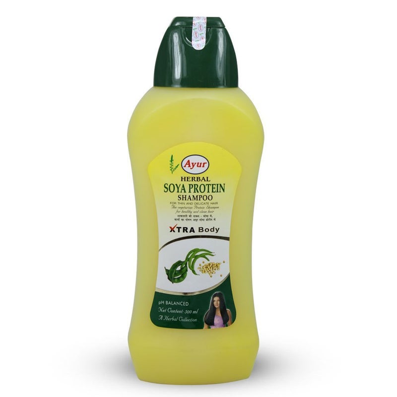 Ayur herbal shampoo for men and women | Controls Dandruff | Reduces Hair Fall, Makes Hair Healthy, | Hair Looks Fresh and Lustrous |Suitable for All Skin Types | 1000ml (Soya Protein 1000ml) - Image 2