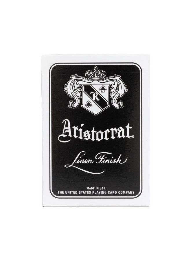ARISTOCRAT Aristocrat Signature Series Playing Cards Deck, 1 Deck of Black Playing Cards, Thin Crushed, Special Edition - Image 2