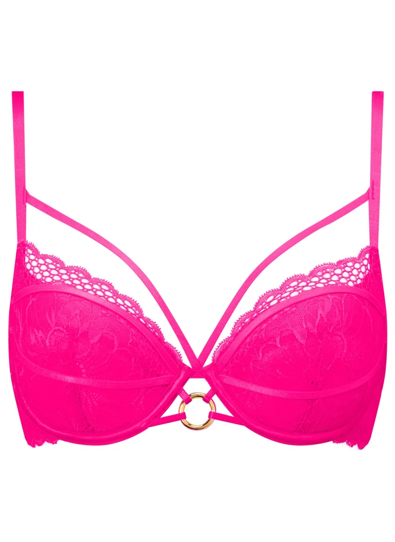 Ann Summers Compelling Padded Plunge Bright Pink