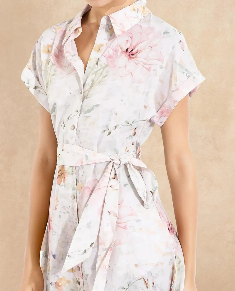 ريريزم Women's Bold Floral Print A-Line Dress