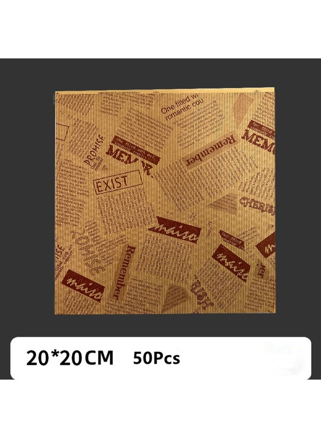 Sandwich Wrapping Paper Oil-Proof Hamburger Paper Oil-Proof Tray Paper Bread Baking Plate Pad Paper Air Frying Pan Paper - Image 2