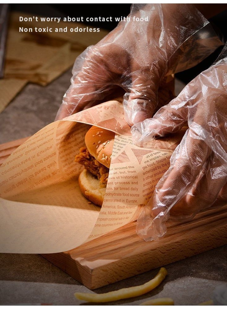 Sandwich Wrapping Paper Oil-Proof Hamburger Paper Oil-Proof Tray Paper Bread Baking Plate Pad Paper Air Frying Pan Paper - Image 4