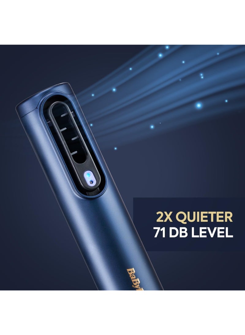 BaByliss Air Wand 3-in-1 Hair Dryer Straightener And Hot Air Brush with Ion Technology And High-Speed Digital Motor Includes 3 Attachments No Heat Damage - (AS6550SDE) Blue & Air Wand Paddle Brush Ideal for Smoothing Straightening and Detangling Hair Perfect for All Hair Types Ergonomic Design for Comfort Reduces Frizz and Adds Shine for a Salon-Quality Finish - (6550-PAD) Blue Combo - Image 3