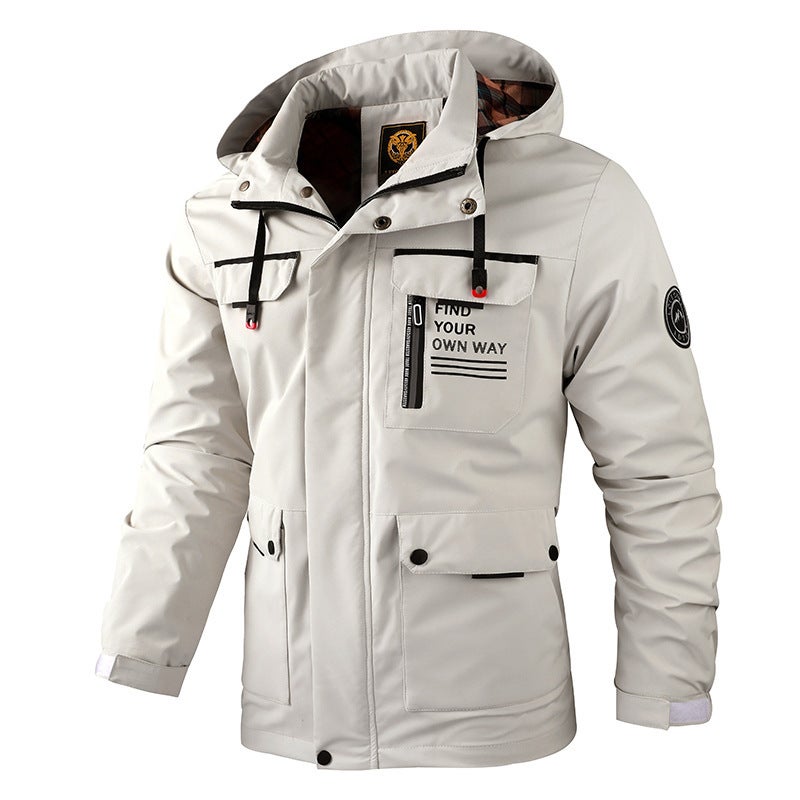 Mid-Length Casual Jacket Over-The-Knee Parka Handsome Trendy Jacket - Image 2