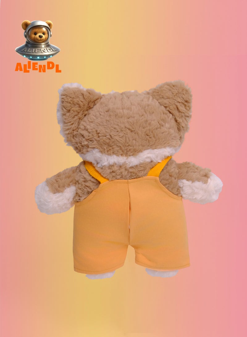 ALIENDL Snuggly Pup – Plush Dog Stuffed Animal Toy for Baby Kids, Soft Cute Puppy Doll Gift Set with Removable Outfit & Pouch, Cozy Companion Gift for Kids, Girls & Friends - Image 3