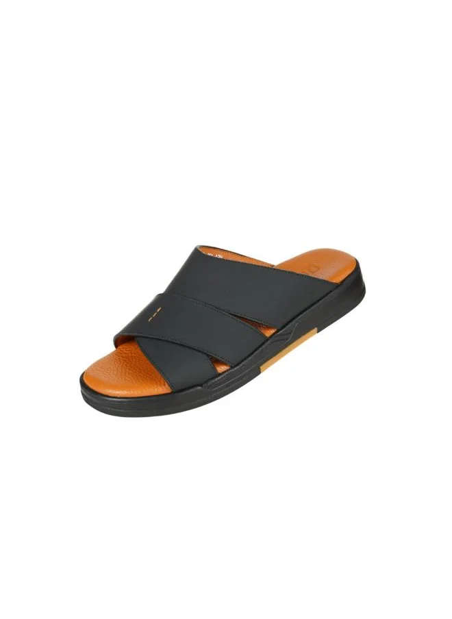 barjeel uno 008-3666 Barjeel Uno Mens Arabic Sandals MSA125 Black