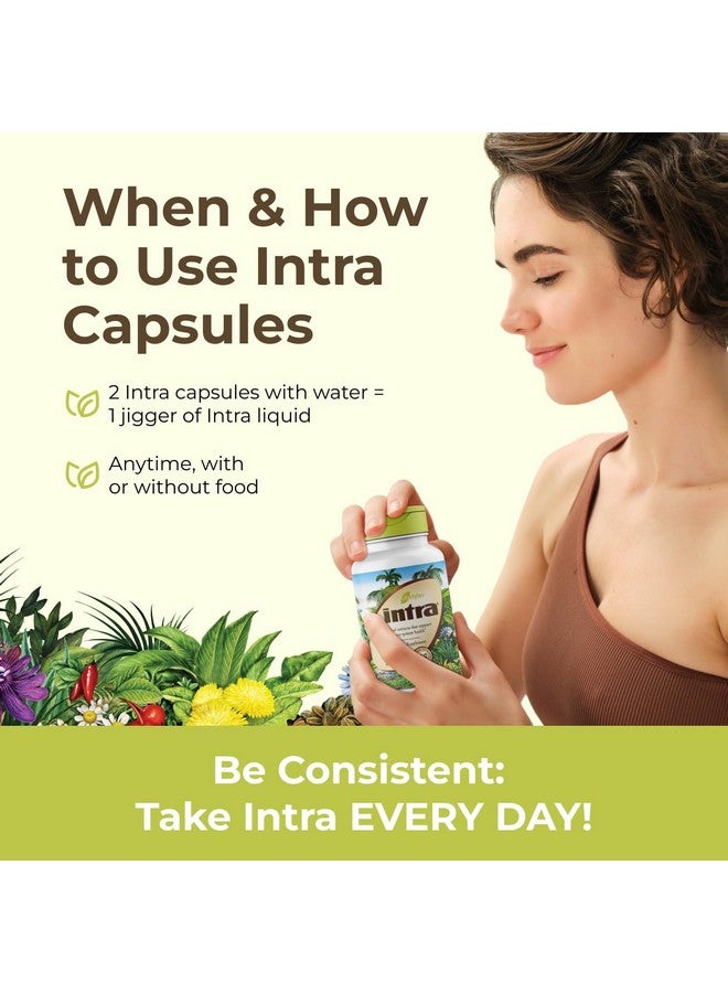 Intra Lifestyles Capsules - Herbal Supplement for Immune Support, Detox, Digestive & Cardiovascular Health - 23 Botanical Extracts - Made in Canada - 64 Capsules - Image 5