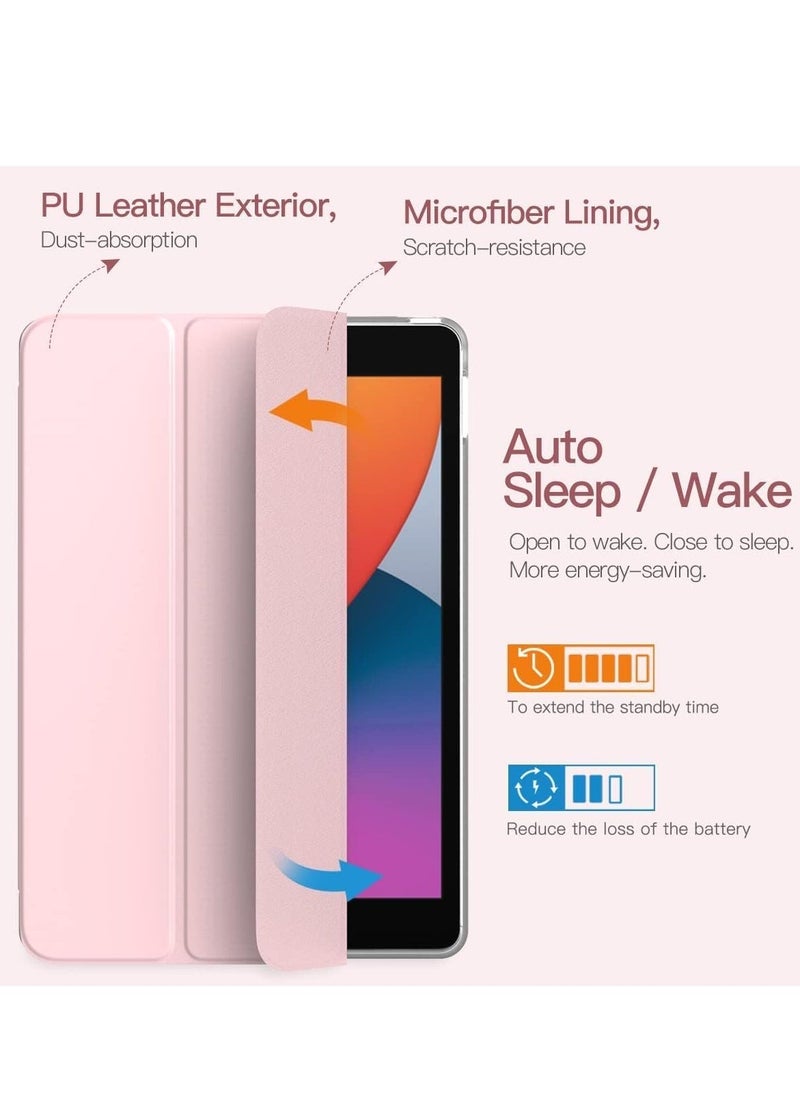 Raxoom iPad 10.2 Case - Compatible with 9th Generation (2021), 8th Generation (2020), 7th Generation (2019) - Slim Translucent Hard PC Protective Smart Cover with Stand - Lavender Purple - Image 3