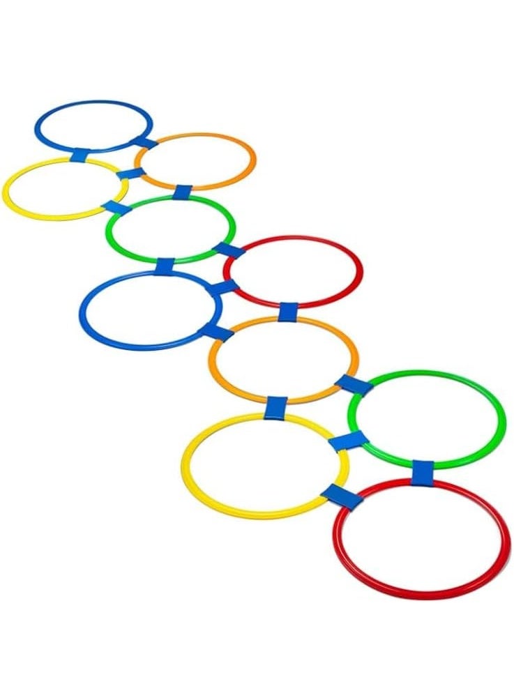حلقات خفة الحركة، حلقات تدريب، مساعدة تدريب، لعبة رمي حلقات للأطفال، قطر 29 سم/11.4 بوصة، حلقات خفة الحركة، لعبة ممتعة ورياضية للأطفال