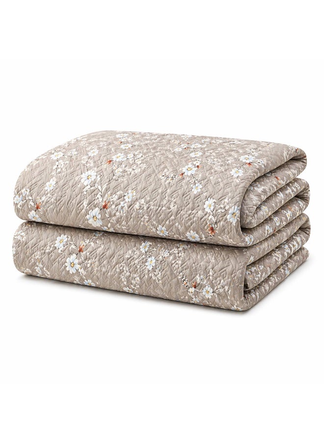 Ming Li Luxury 6-Piece Double Bedding Set – Soft Summer Comforter 250×230 cm – Elegant Floral Design with Bedsheet and Pillowcases – Cool, Breathable Fabric for a Comfortable Sleep - Image 5