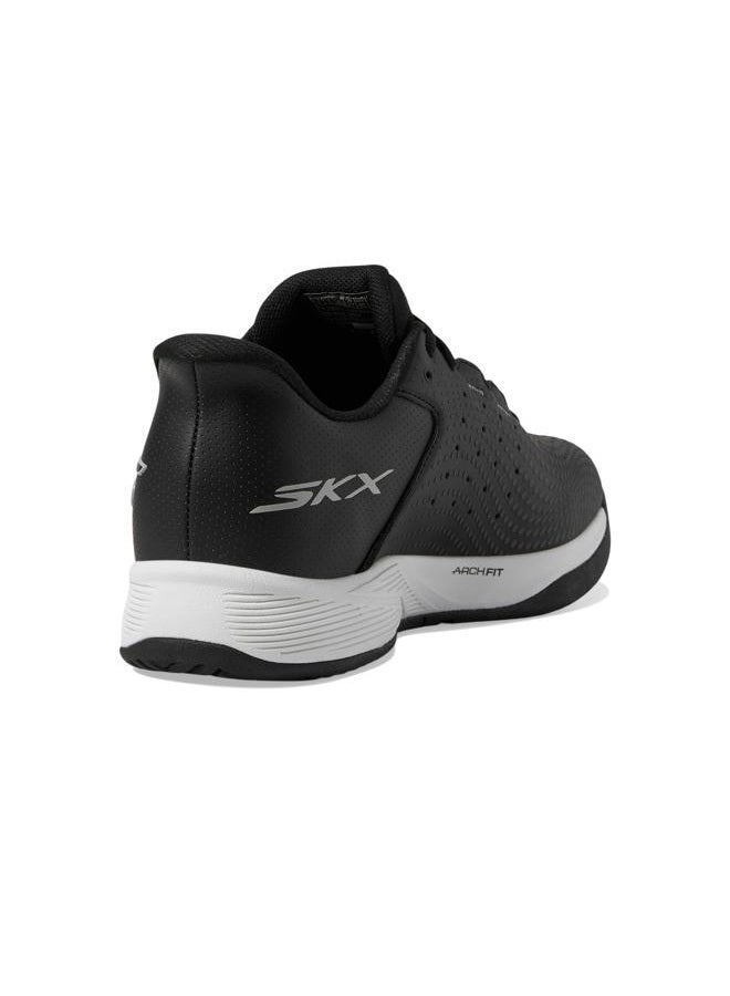 SKECHERS Men's Viper Court Reload Hands Free Slip-ins Sneaker, Black/White, 42.5 EU - Image 5