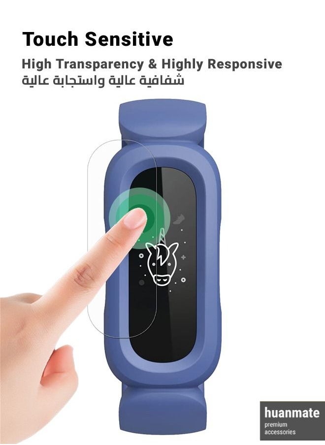 huanmate - 2 Pieces Screen Protector For FitBit Ace 3 Clear - Image 1