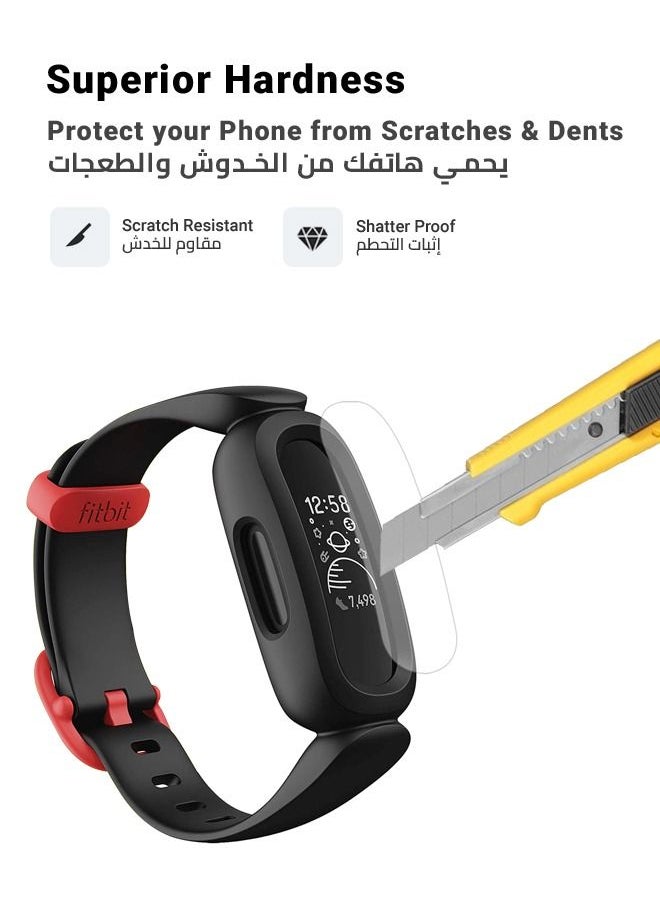 huanmate - 2 Pieces Screen Protector For FitBit Ace 3 Clear - Image 1