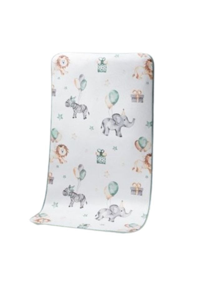 TEN-M JOURNEY - Zoo Party Printed Soft Baby Cooling Mat 70 CM X 140 CM - Image 1