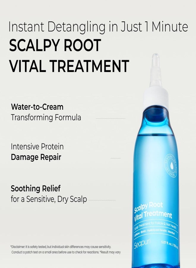 Seapuri Seaprui Scalpy Root Vital Treatment | Water to Cream Scalp Treatment with Protein, Camellia, Rosemary & Chamomile | Instant Detangling, Resilient Volume, Repair & Itchy Scalp Relief - Image 3