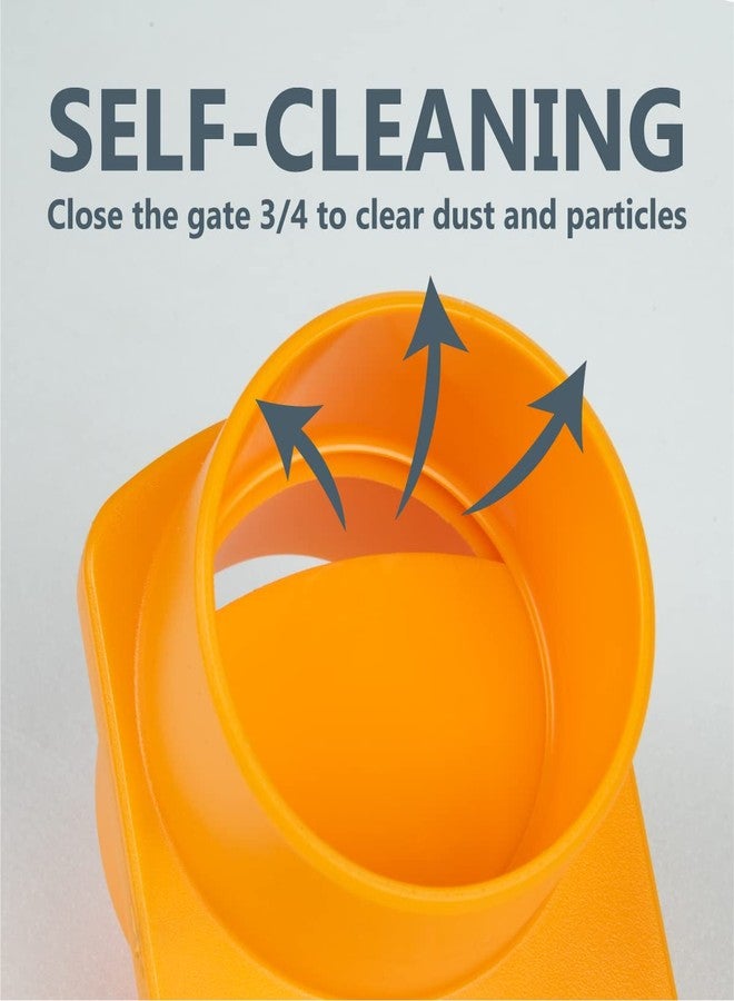 باورتيك POWERTEC 70295-P2 بوابة انفجار متكاملة مقاومة للانسداد، مقاس 4 بوصات، تركيب بلاستيكي ABS مدبب مضاد للفجوات لأنظمة جمع الغبار، عبوة من قطعتين - Image 5