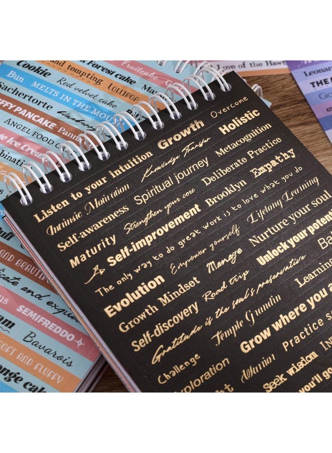 emmoolife 3000+ Pcs Word Stickers for Journaling, 50 Sheets Quote Sticker Gold Foil Art Scrapbook Stickers for Junk Journal, Inspiring Positive Small Talk Scrapbooking Supplies DIY Gift for Women Teen Girls - Image 5