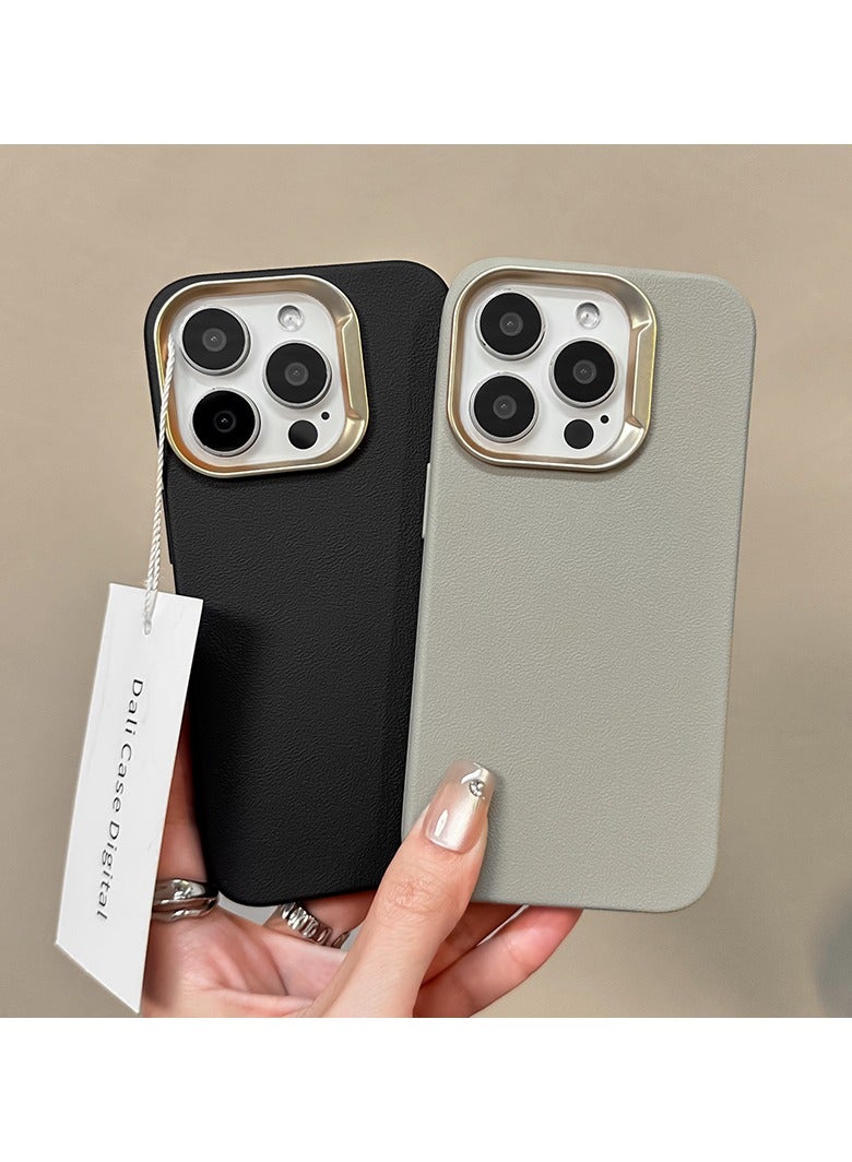 Exotic Silicone Case for iPhone 16 Pro Max - Shockproof Metal Camera Protection - Grey - Image 2