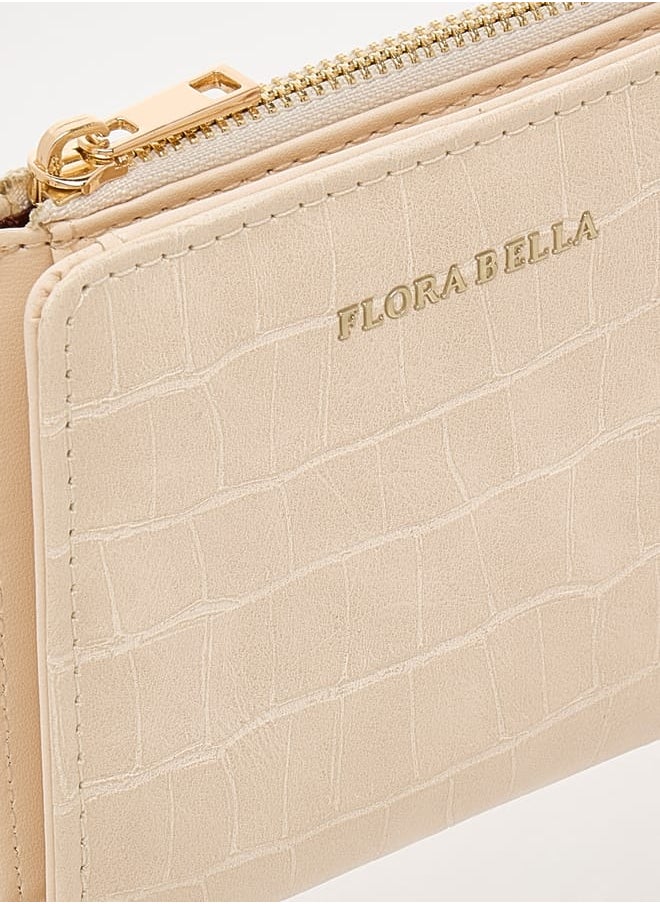 Flora Bella By Shoexpress - Women Textured Cardholder with Zip Closure - Image 1