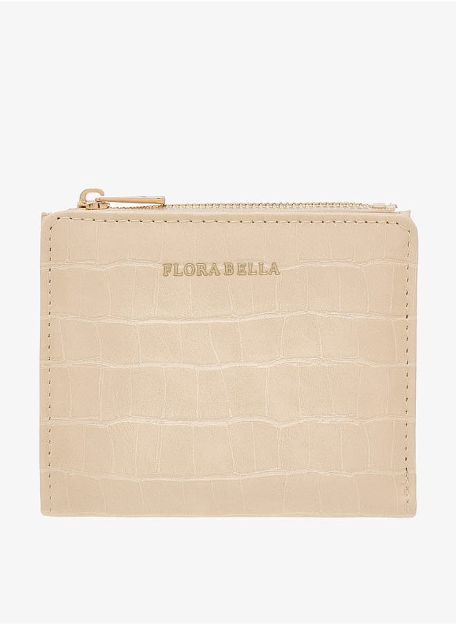 Flora Bella By Shoexpress - Women Textured Cardholder with Zip Closure - Image 1