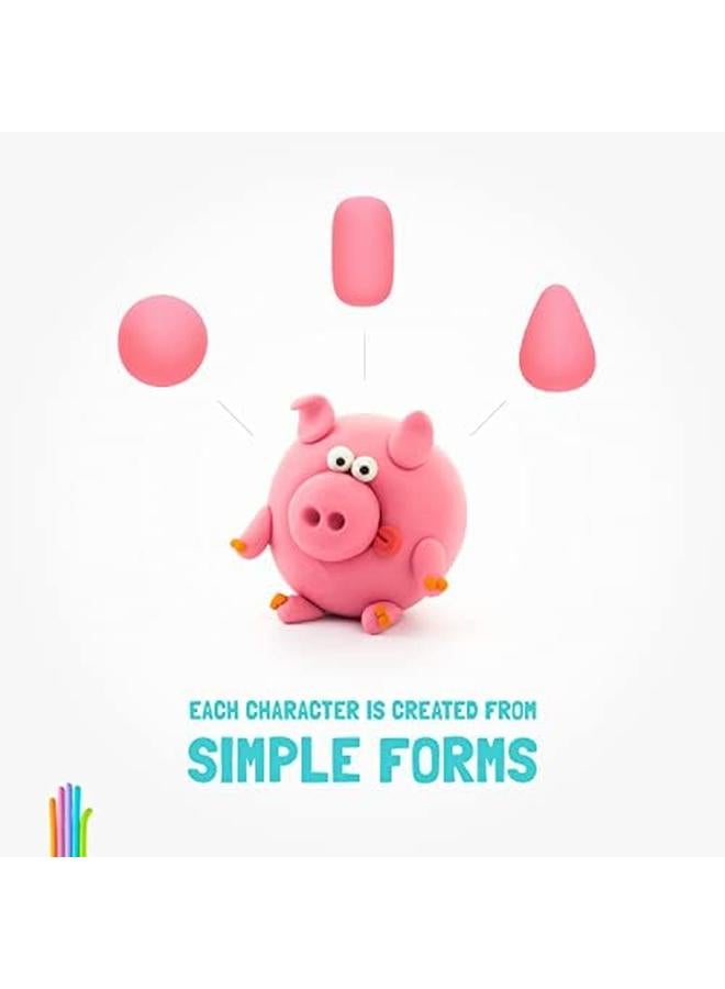 هاي كلاي ديي دوجي البلاستيك الإبداعي النمذجة الهواء الجاف الطين للأطفال 3 علب - Image 3