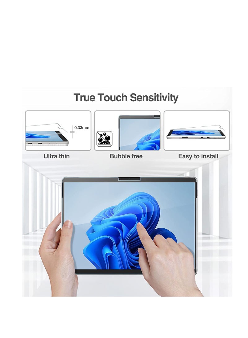 2 Pack Surface Pro 11/10/Surface Pro 9/Surface Pro 8 / Surface Pro X 13 inch Screen Protector, Ultra Thin Tempered Glass Screen Film Guard for 13.0 Inch Microsoft Surface Pro 11/10/9/8/X - Image 2