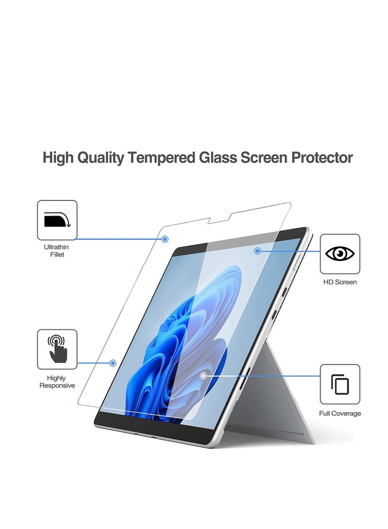 2 Pack Surface Pro 11/10/Surface Pro 9/Surface Pro 8 / Surface Pro X 13 inch Screen Protector, Ultra Thin Tempered Glass Screen Film Guard for 13.0 Inch Microsoft Surface Pro 11/10/9/8/X - Image 3
