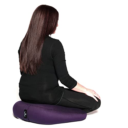 Hugger Mugger V-Shaped Meditation Cushion (Plum) - Image 2
