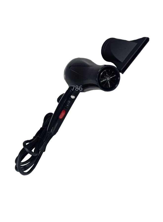 Hoopoe Professional Hair Dryer Black with White line 4200w - Image 2