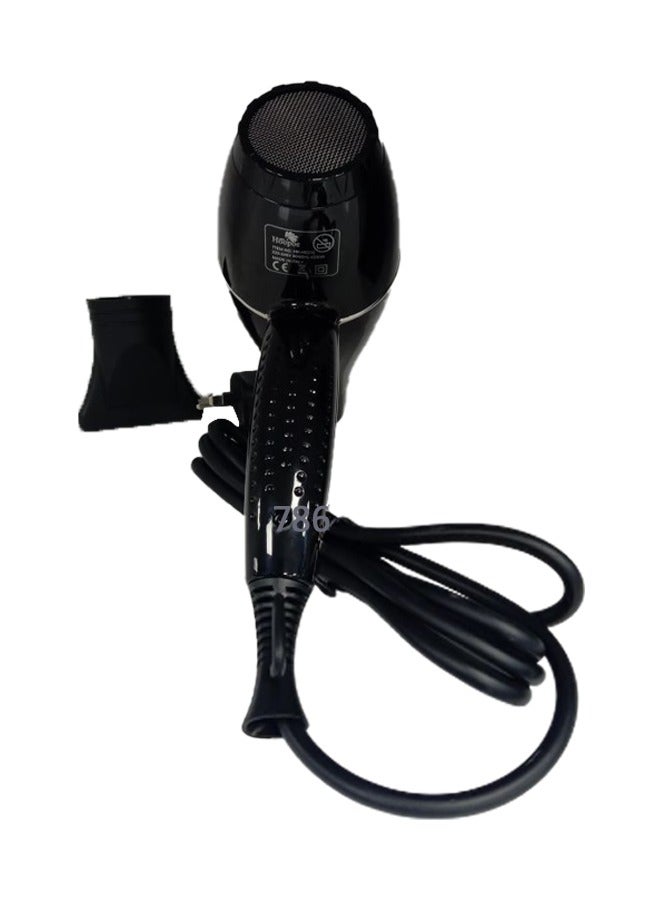 Hoopoe Professional Hair Dryer Black with White line 4200w - Image 3