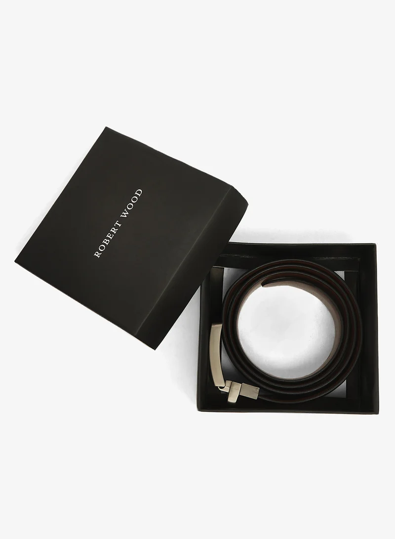 Robert Wood  Genuine Leather Reversible & Resizable Formal Belt for Men | Best Price UAE