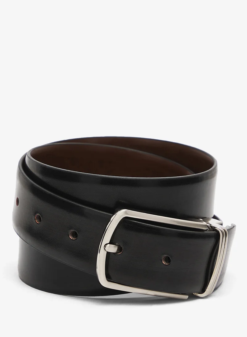 روبرت وود حزام رسمي جلدي أصلي قابل للعكس والتعديل