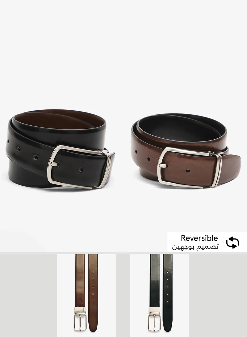 Genuine Leather Reversible & Resizable Formal Belt
