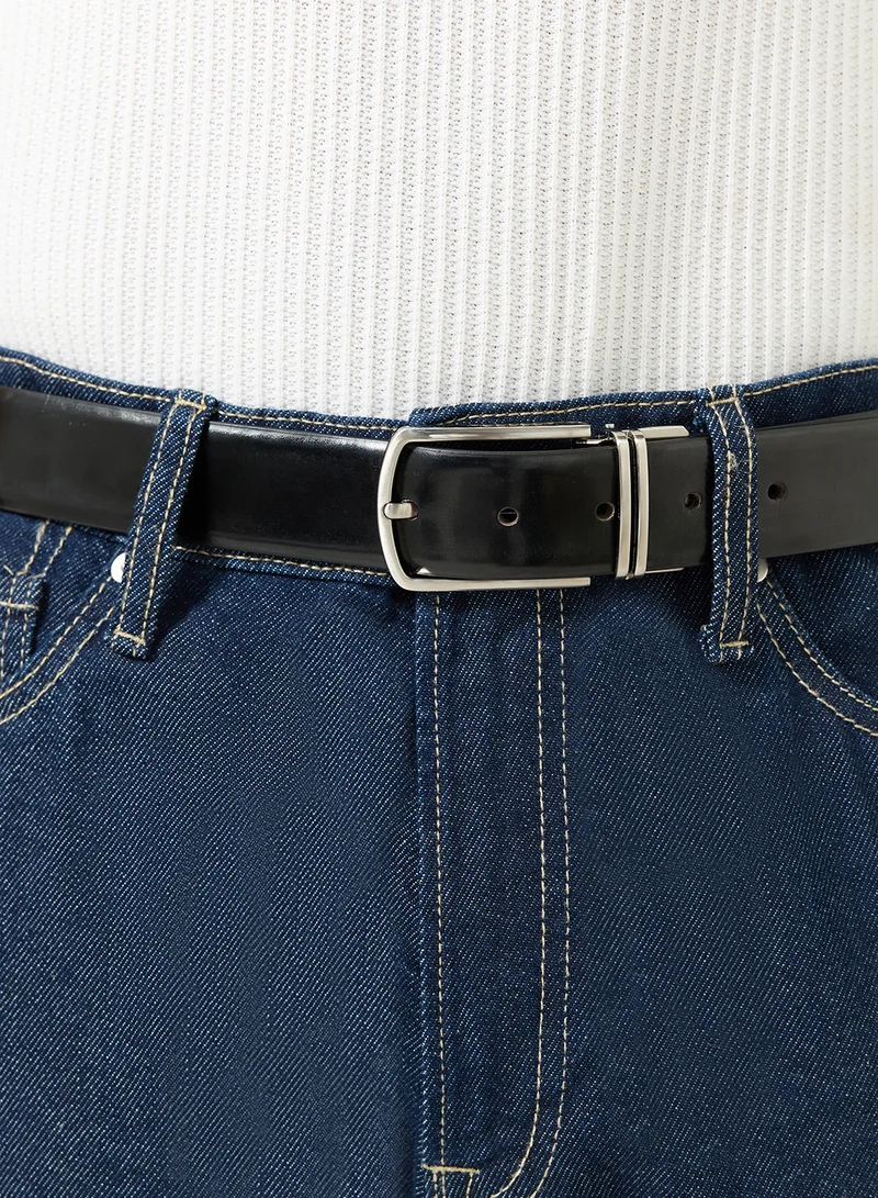 Robert Wood  Genuine Leather Reversible & Resizable Formal Belt for Men | Best Price UAE