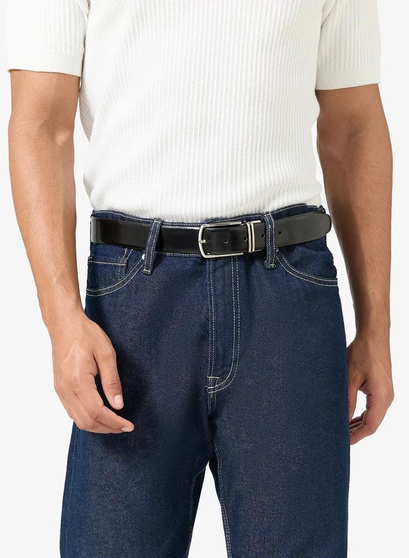Robert Wood  Genuine Leather Reversible & Resizable Formal Belt for Men | Best Price UAE