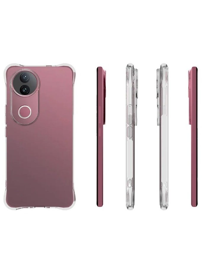 Generic Silicone Case for Vivo V50 5G Clear TPU Four Corners Grade Protection Cover Transparent Soft funda  - Image 3