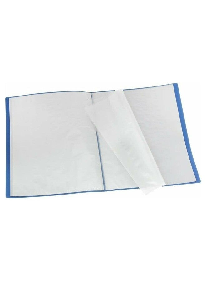 VAVIA A4 Size Display File Folder with 60 Clear Sleeves for Certificates, Blue - Image 3