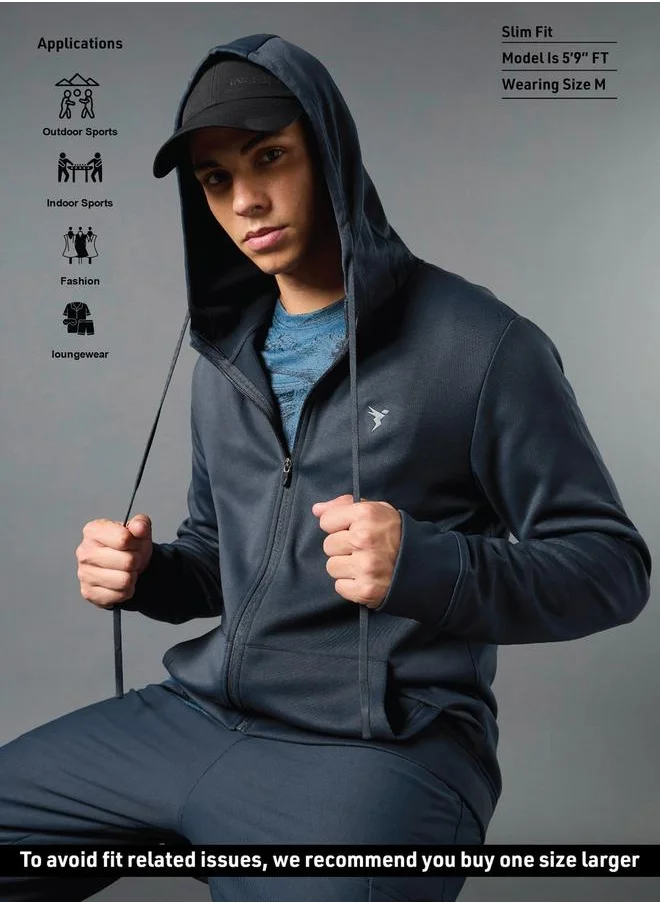 Technosport SOLID HOODIE WITH ZIP