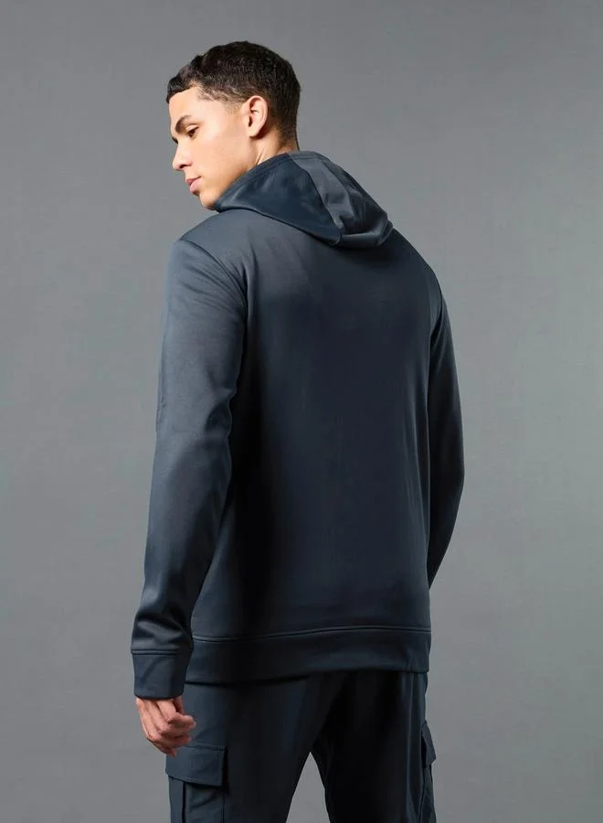 Technosport Technosport Solid Long Sleeve Hoodie with Zip Closure