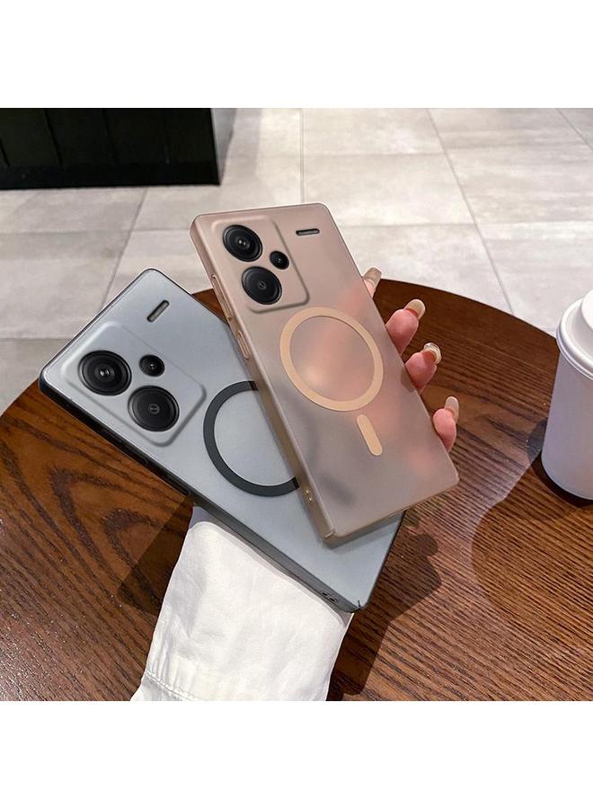 S-TOP Case For Redmi Note 13 Pro+ 5G Fine Hole Ice Fog MagSafe PC Phone Case - Image 3