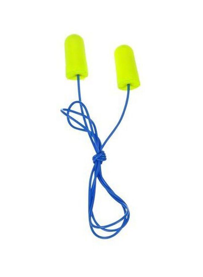 NIBEMINENT 10-Piece E-A-Rsoft Corded Earplugs Set Neon Yellow/Blue 8x3cm  - Image 3