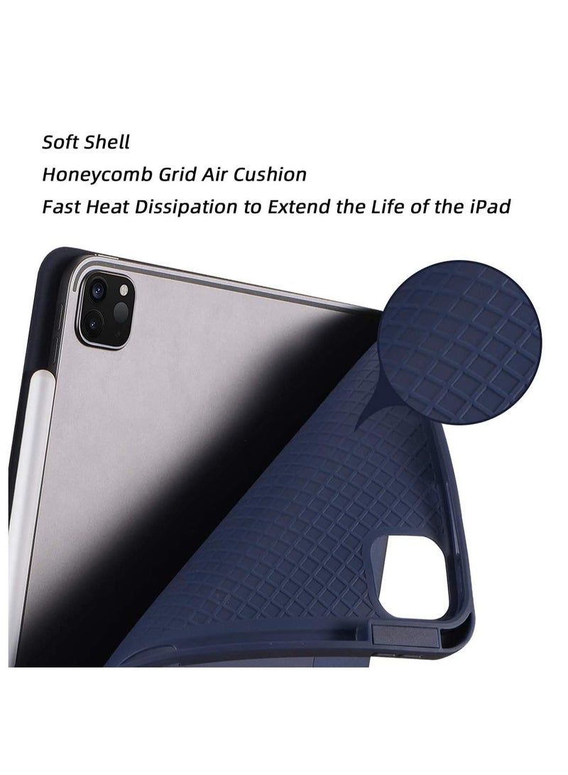 Case for iPad Pro 11 Inch 2021(3rd Gen)/2020(2nd Gen) with Pencil Holder [Support iPad 2nd Pencil Charging/Pair] Slim Trifold Stand, Smart Protective Case Cover - Image 3