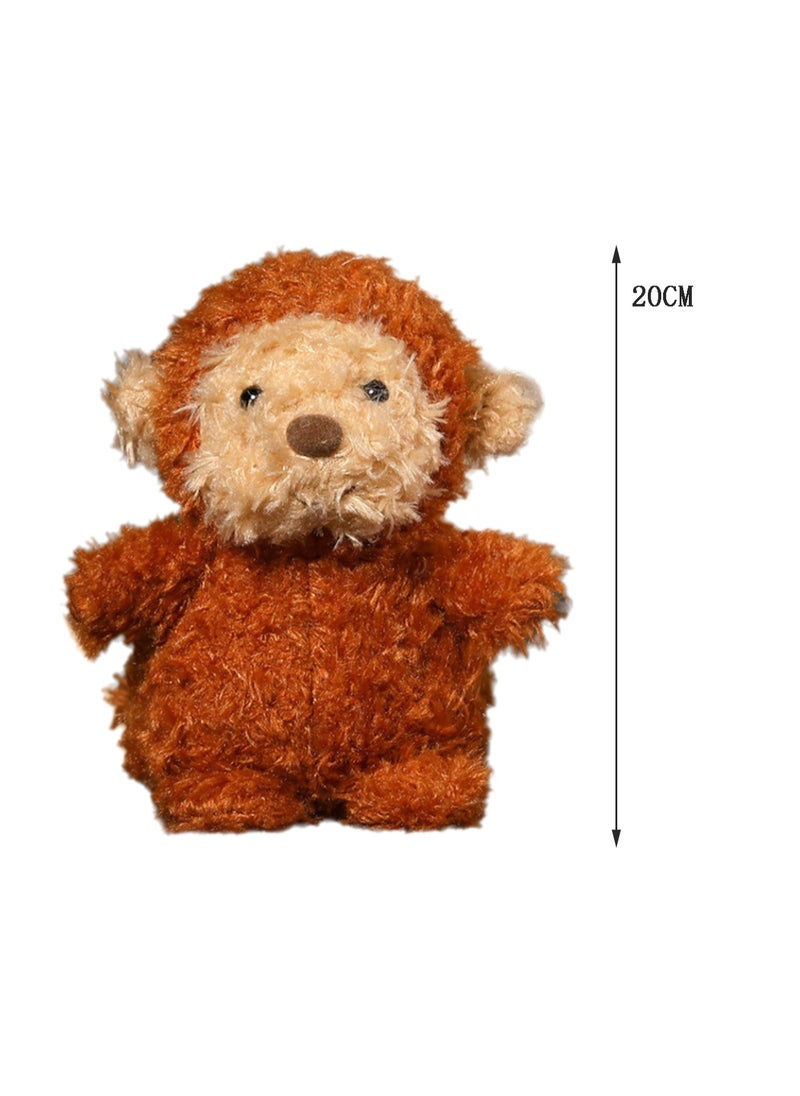 Generic - 20 CM Cute Monkey Plush Toy Soft Stuffed Animal Mini Doll For Girls And Boys All Ages Gift - Image 1