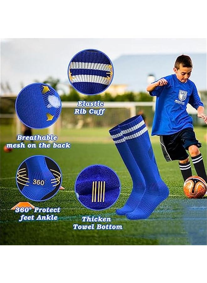 RYNX Mens Football SocksBreathable Long Football SocksThickening Knee High Athletic Socks for Football Running Training DanceUni Antislip Towel Bottom Socks Long Soccer Sock for Adult Youth - Image 5
