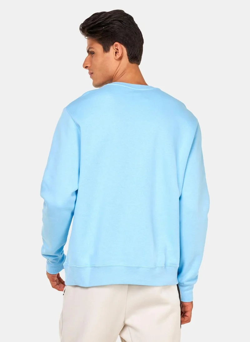 Nike Men's Sportswear Club Fleece Graphic Crew Sweatshirt
