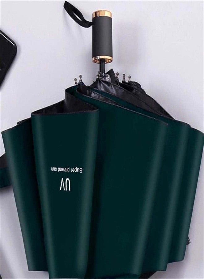 KEKEMI 3 Fold UV Plain Automatic Sun & Rain Umbrella for Men & Women (Pack of 2) - Image 5