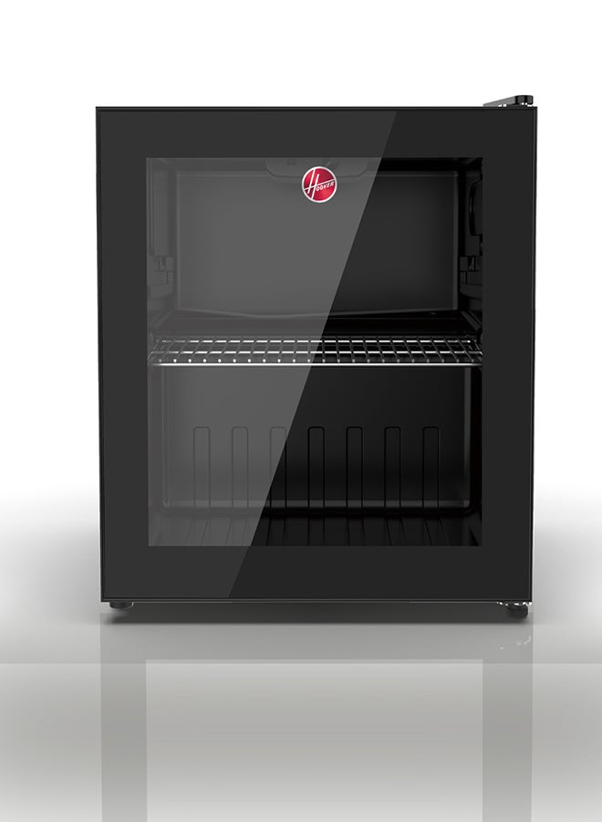 HOOVER 65L Cosmetic Cooler - Adjustable Thermostat, Glass Door, LED Light Net Capacity 50L, Temperature 0–10 ℃ - HBC-K65-B 65 L 1200 W HBC-K65-B Black - Image 1