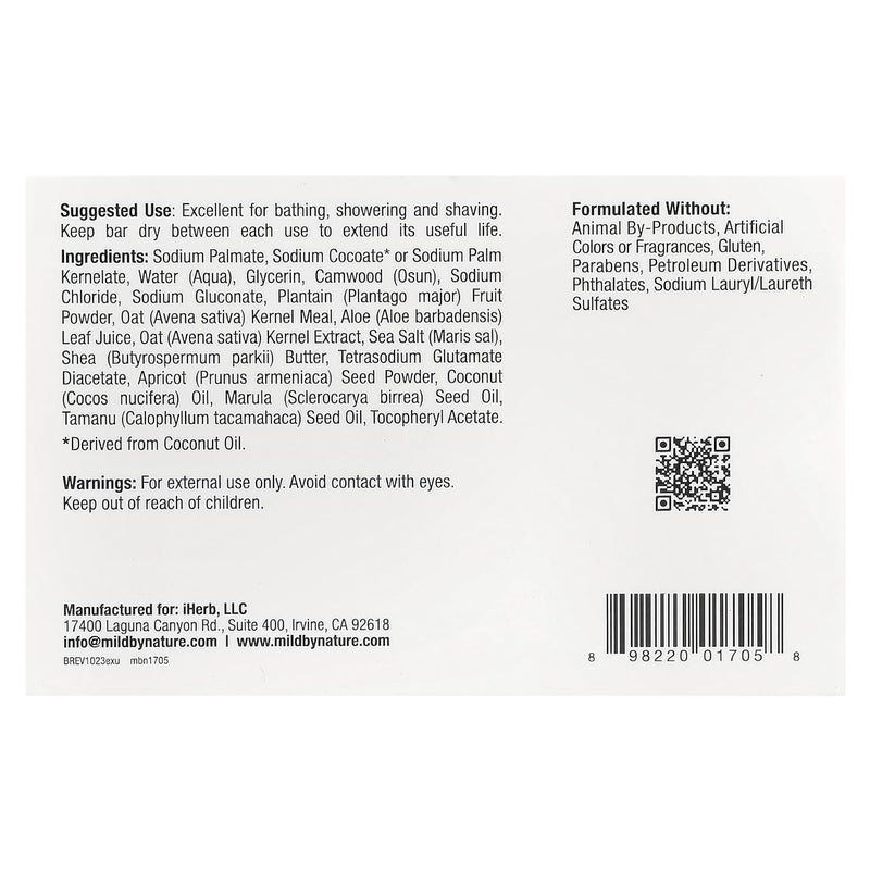 MILD BY NATURE Exfoliating Bar Soap Unscented 5 oz 141 g - Image 2