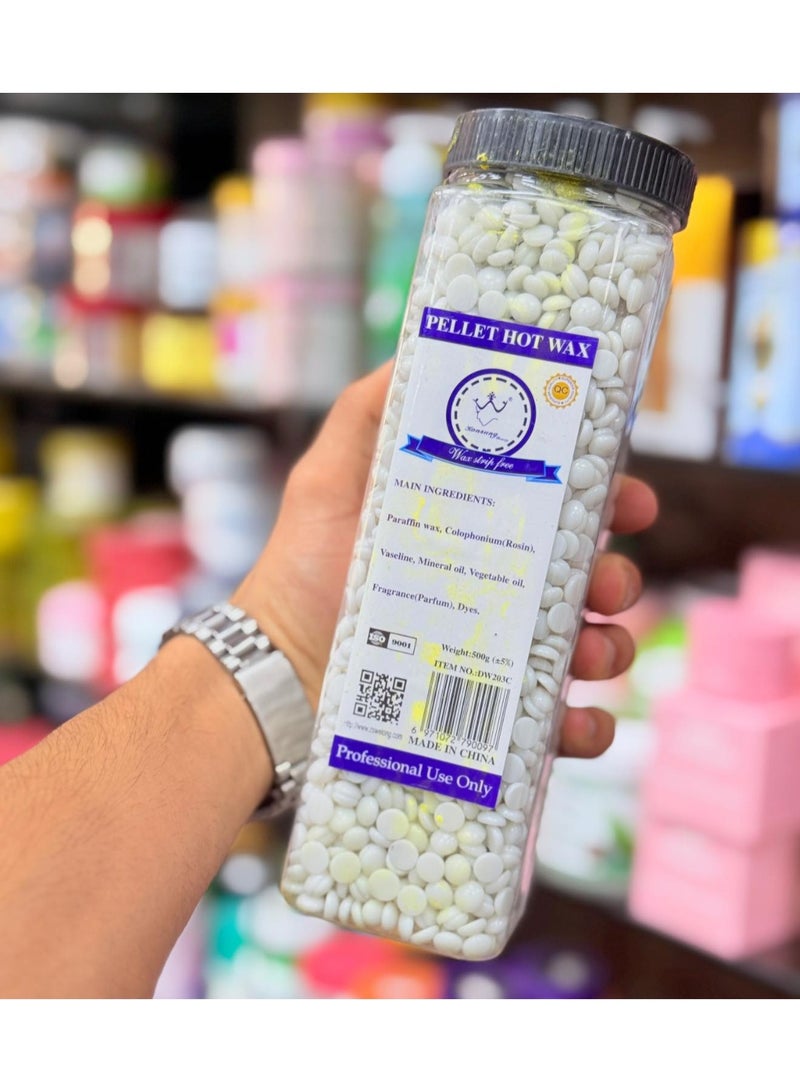 Konsung Beauty حبوب شمع إزالة الشعر الصلبة لشمع الجسم الصلب للوجه والذراعين والساقين 400 جرام - Image 4