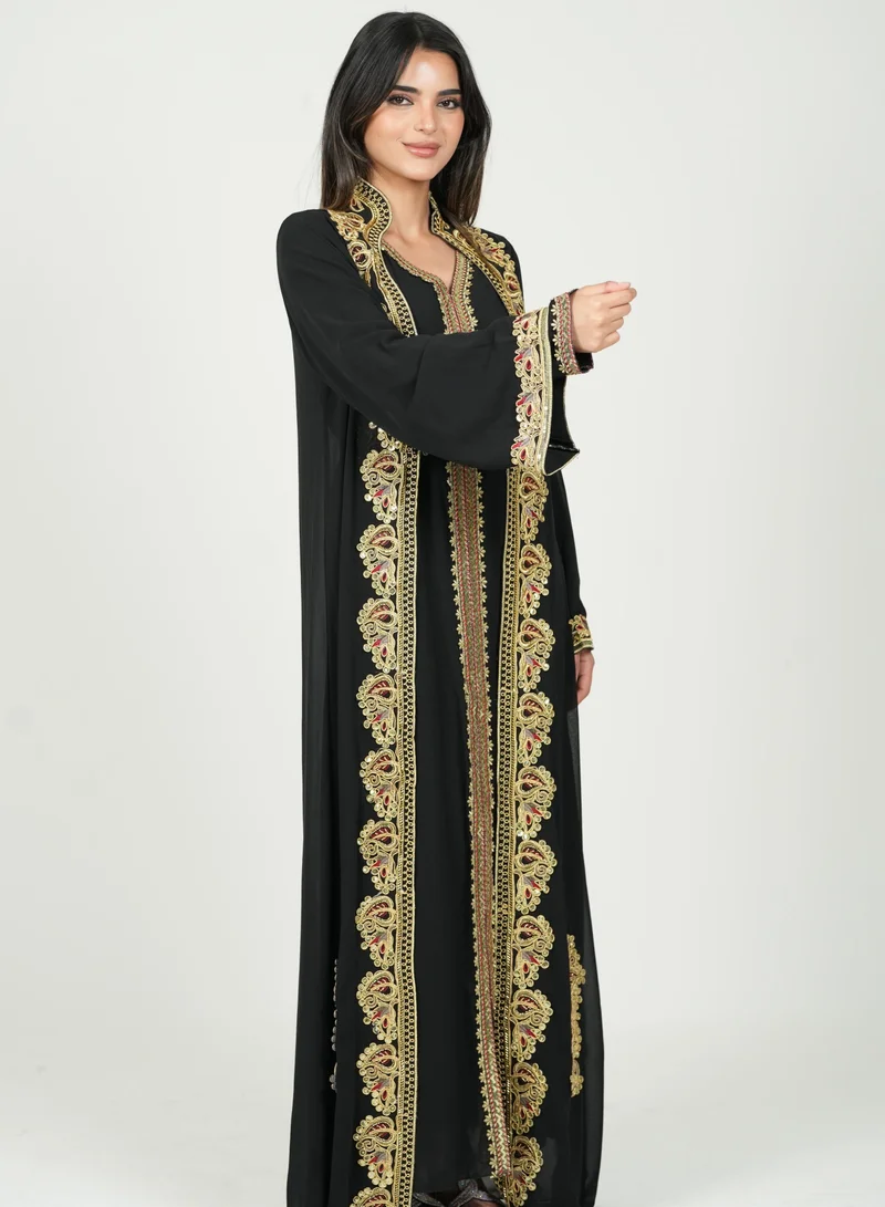 AL BENT AL SHARQIEH embroidered kaftan dress jalabia